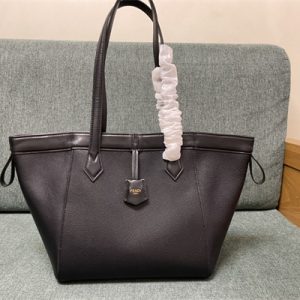 Fen.di ORIGAMI Medium Black Leather Bag That Can be Transformed