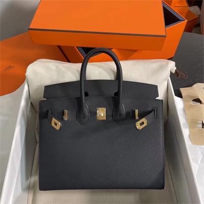 Bir.kin Sellier Bag Epsom Leather 25/30/35CM Gold Hardware In Black ...