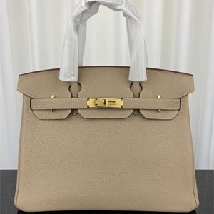 Bir.kin Bag TOGO Leather 25/30/35CM Gold/Silver Hardware In Trench Color HS