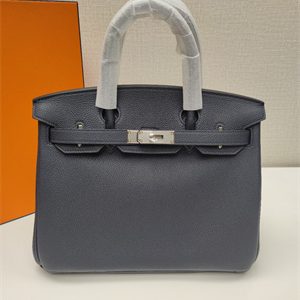 Bir.kin Bag TOGO Leather 25/30/35CM Gold/Silver Hardware In Blue Nuit Color HS