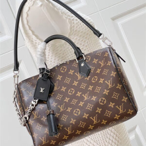 LV x TM Speedy Soft 30 Dark Monogram Canvas Black M12243
