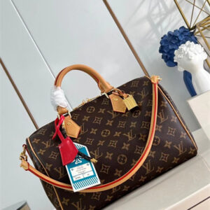 LV x TM Speedy Soft 30 Crafty Monogram Canvas Red M11945