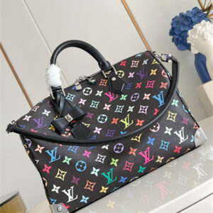LV x TM Speedy Soft 30 Multicolored Monogram Canvas Black M13257
