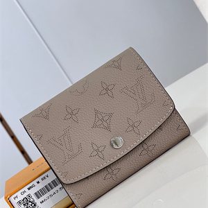 L.V IRIS Compact Wallet Monogram Leather Tourterelle Grey M62542