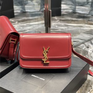 Y.S.L SOLFERINO MEDIUM SATCHEL IN BOX SAINT LAUREN Gold Tone Metal Burgundy Color