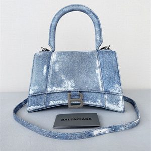 Women's Hourglass Small Handbag In Denim Blue