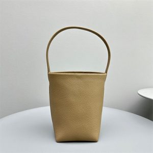 The Row Park N/S Small Tote Bag Grained Calfskin Lt Beige Color