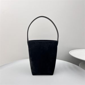 The Row Park N/S Small Tote Bag Black Suede