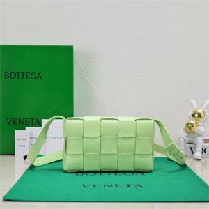 BV Cassette Cross Body Bag In Lambskin Fennel Color