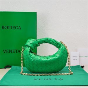 BV Mini Jodie With Chain In Lambskin Leather Parakeet Color