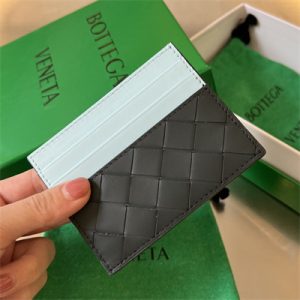 BV Card holder In Calfskin Leather Inkwell/Blue