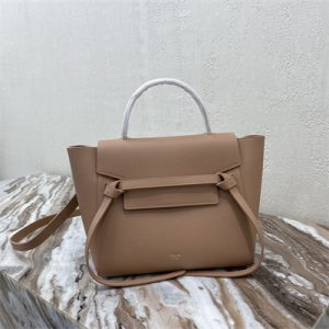 Celine Micro Belt Bag In Light Brown Grained Calfskin
