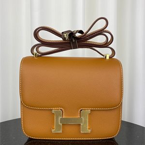 Constance Bag Epsom Leather 18CM Gold/Silver Tone Metal In Gold Color HS