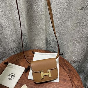 Constance SLIM Wallet With Strap Epsom Leather Gold Tone Metal In Gold Color HS