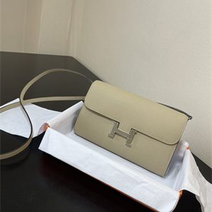 Constance To Go Wallet Epsom Leather Silver Tone Metal In Trench Color HS