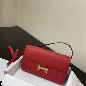 Constance To Go Wallet Epsom Leather Gold Tone Metal In Red Color HS