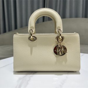 CD Lady D-Sire Small My ABCDior Bag Bull Leather Latte