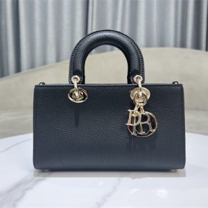 CD Lady D-Sire Small My ABCDior Bag Bull Leather Black