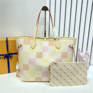 L.V Neverfull MM Bag Damier Giant Coated Canvas N40668