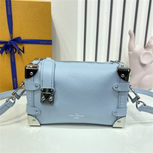 LV Side Trunk PM Bag Grained Calfskin Blue M25067