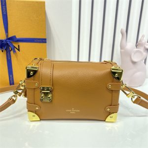 LV Side Trunk PM Bag Grained Calfskin Brown M23818
