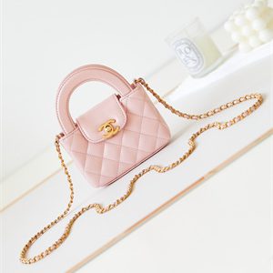 Chanel Clutch With Chain Shiny Aged Calfskin Gold-Tone Metal Pink AP3435