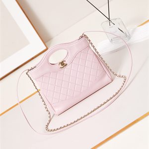 Chanel 31 Mini Shopping Bag Lambskin & Gold-Tone Metal Pink AS4133