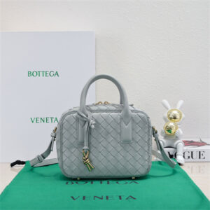 BV Small Getaway Top Handle Bag Lambskin Agate Grey