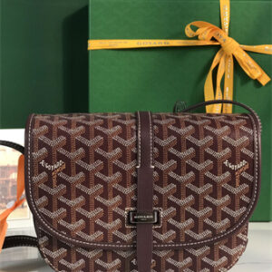 Belvedere PM Bag Goyardine Canvas & Decize Taurillon Leather Burgundy