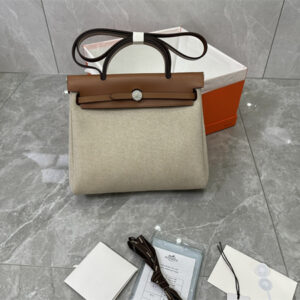 Her.mes Herbag 31 Canvas and Calfskin