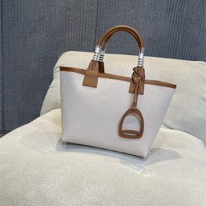 Her.mes Steeple Handbag Hplume Canvas and Swift Calfskin multicolor Printing HS