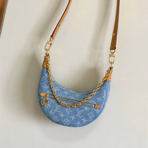 LV Loop Bag Monogram Denim Sky Blue M24846