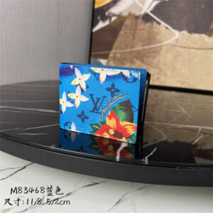 LV Slender Wallet Monogram Surfin’ coated canvas Blue M83468