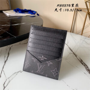 L.V Card Holder Monogram Eclipse Canvas M60378