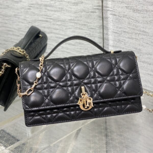 CD Miss Dior MINI Top Handle Bag Cannage Lambskin