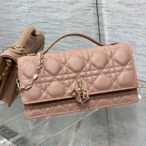 CD Miss Dior MINI Top Handle Bag Cannage Lambskin