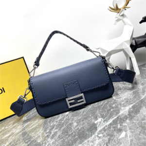 Fen.di Baguette Selleria bag with 612 hand-sewn topstitches