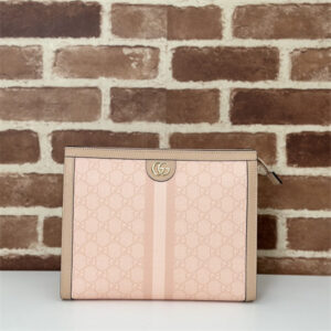 Gu.cci Ophidia GG Pouch Supreme Canvas Dusty Pink 625549