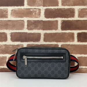 Gucci GG BELT BAG WITH ZIP POCKET Black 792094