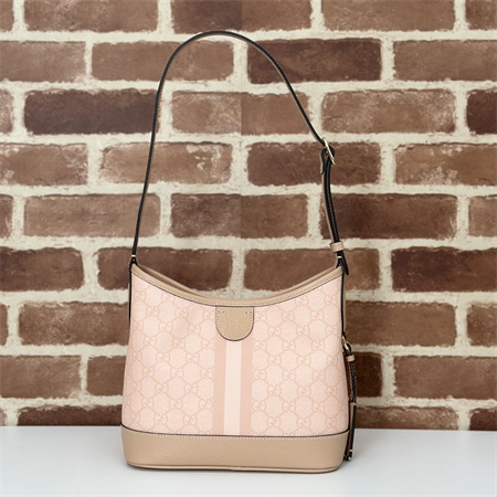 Gu.cci Ophidia GG Small Shoulder Bag Supreme Canvas Dusty Pink 781402 ...