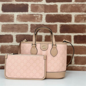 Gucci OPHIDIA MINI TOTE BAG Dusty Pink 811716