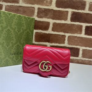 Gu.cci GG Marmont  Mini Bag Red 476433