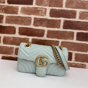 Gu.cci GG Marmont Small  Shoulder Bag Lt Green 446744