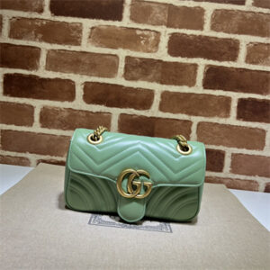 Gu.cci GG Marmont  Small Shoulder Bag Green 446744