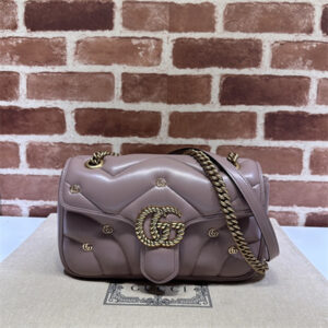 Gu.cci GG Marmont Medium Shoulder Bag Dusty Pink 443497