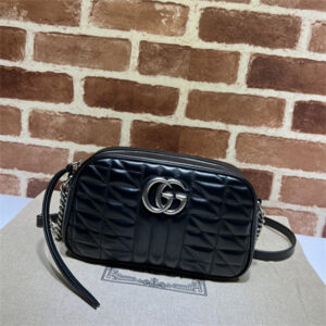 Gu.cci GG Marmont Small Shoulder Bag Black 447632
