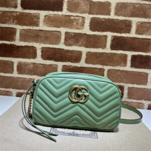Gu.cci GG Marmont Small Shoulder Bag  Green 447632