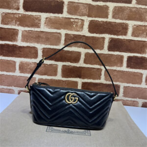 Gu.cci GG Marmont Shoulder Bag Black 739166