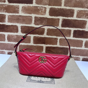 Gu.cci GG Marmont Shoulder Bag Red 739166
