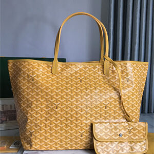 Goyard Saint Louis GM Bag In Goyardine Canvas & Chevroches Calfskin